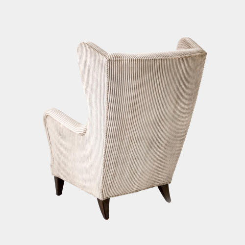 Wing Chair-Wide Wale Corduroy-Smoke