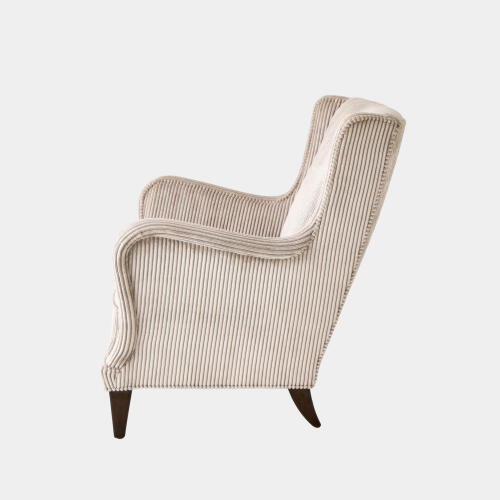 Lounge Chair-Wide Wale Corduroy-Smoke