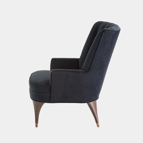 Duncan Chair-Black Velvet