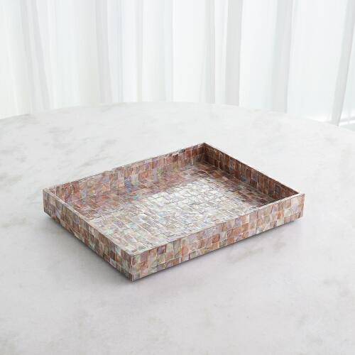 Mother of Pearl Tray-Sunset