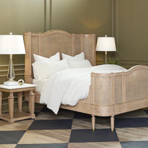 Josephine Bed-Bleached Oak