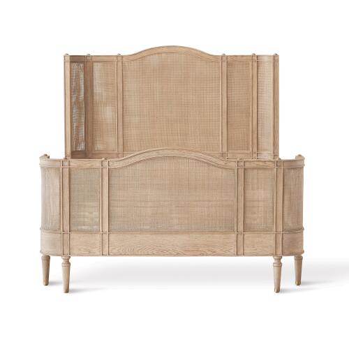 Josephine Queen Bed-Bleached Oak