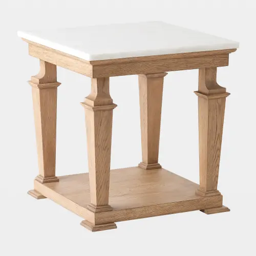 Josephine Side Table-Bleached Oak