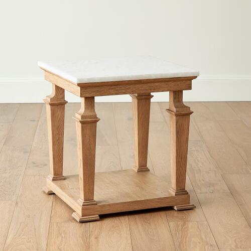 Josephine Side Table-Bleached Oak