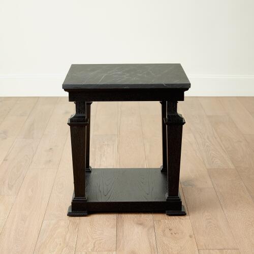 Josephine Side Table-Blackened Oak