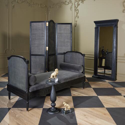 Josephine Floor Mirror-Blackened Oak