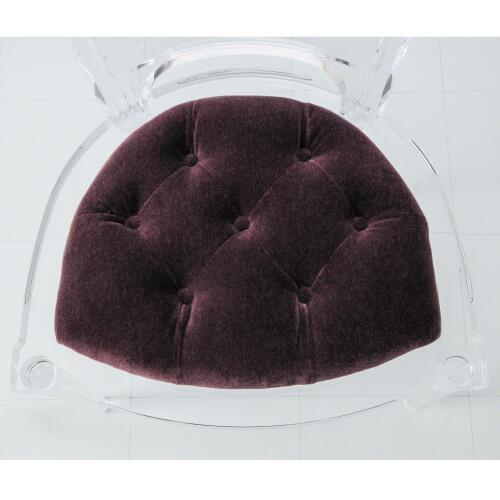 Marilyn Acrylic Arm Chair-Sultana Lavender