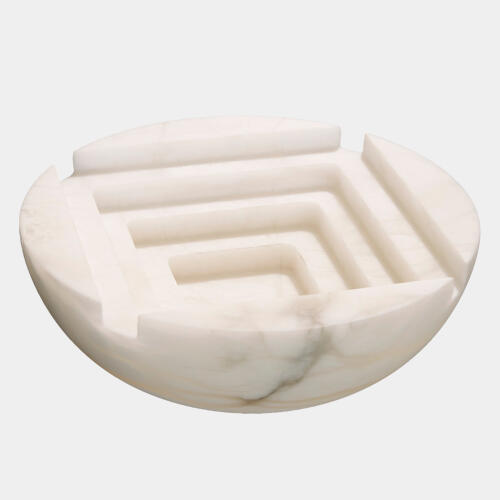 Stepwell Bowl-Alabaster