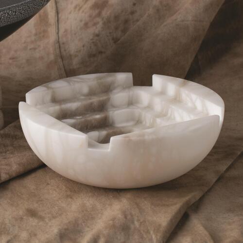 Stepwell Bowl-Alabaster