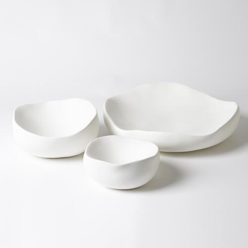 Organic Round Bowl-Matte White