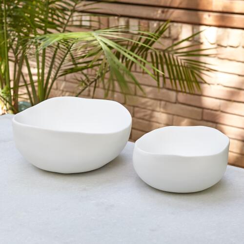 Organic Round Bowl-Matte White