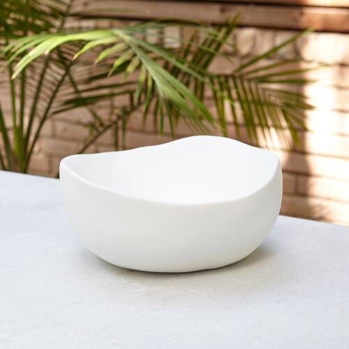 Organic Round Bowl-Matte White