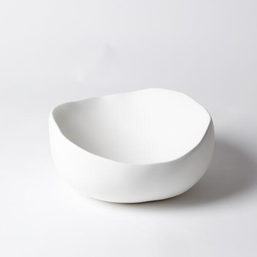 Organic Round Bowl-Matte White