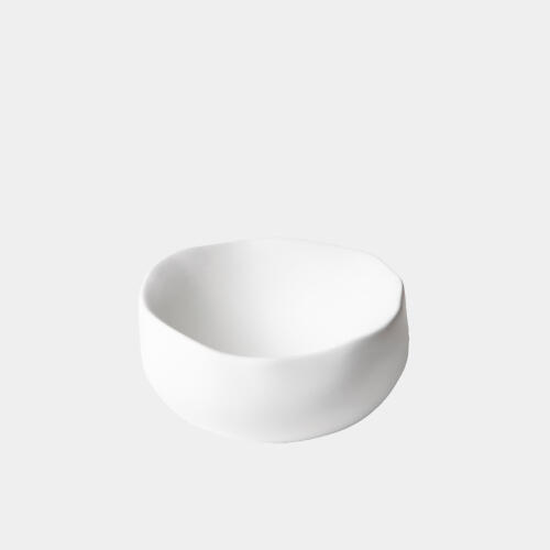 Lumi Organic Round Bowl-Matte White