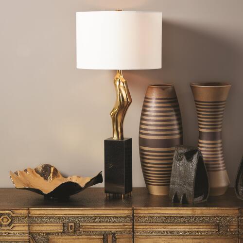 Wave Platter-Gold Crackle