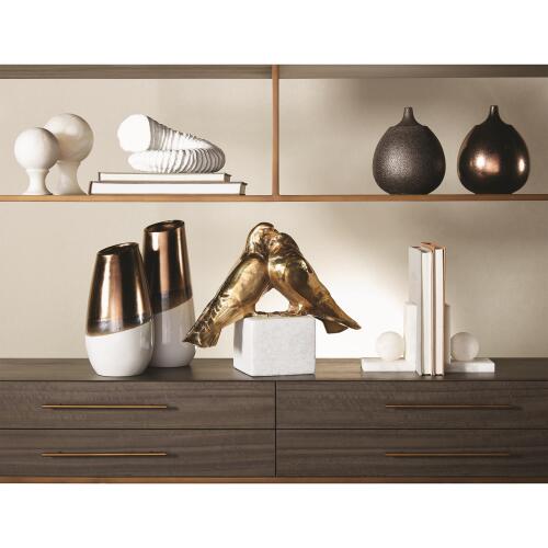 Alabaster Ball Bookends