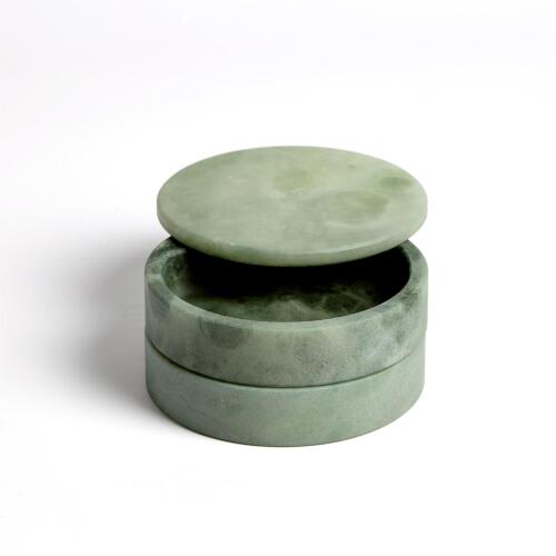 Alabaster Swivel Box-Green