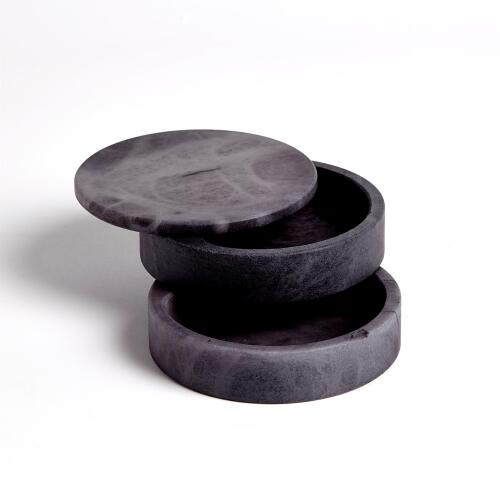 Alabaster Swivel Box-Gray