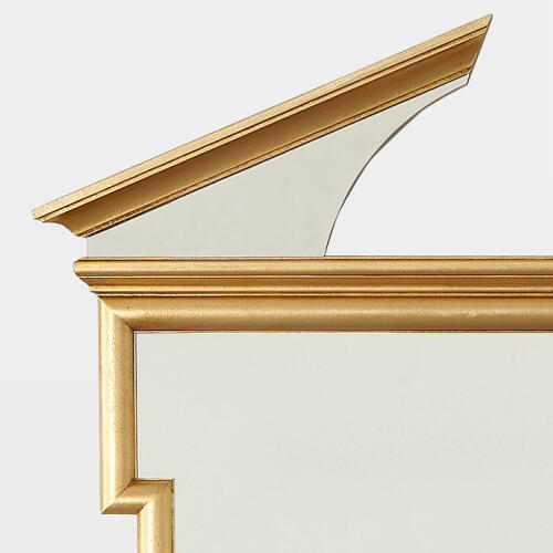 Broken Pediment Mirror-Gold Leaf