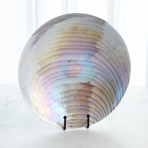 Ivory Grey/Amethyst Centerpiece/Charger