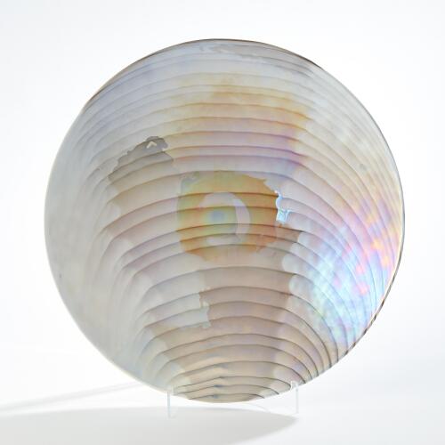 Ivory Grey/Amethyst Centerpiece/Charger