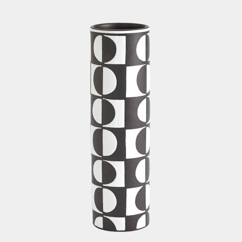 Black/White Circles Vase