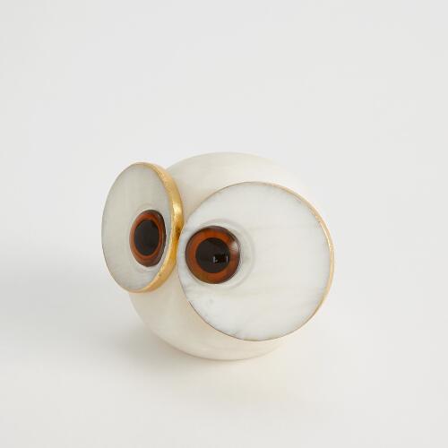 Alabaster Big Eyed Owl