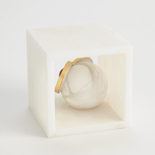 Alabaster Big Eyed Owl