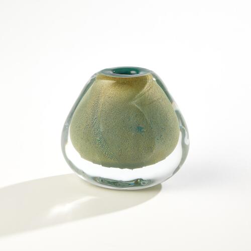 Conical Vase-Green Gold