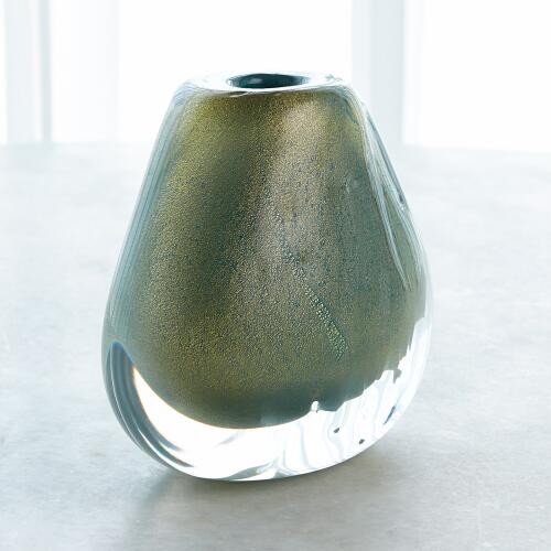 Conical Vase-Green Gold