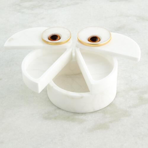 Alabaster Owl Box