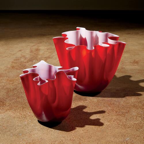 Handkerchief Vase-Deep Red