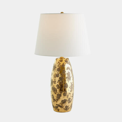 Ganoid Shiny Barrel Lamp-Gold