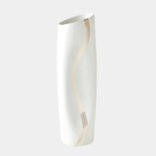 Loose Stripe Vase-Platinum