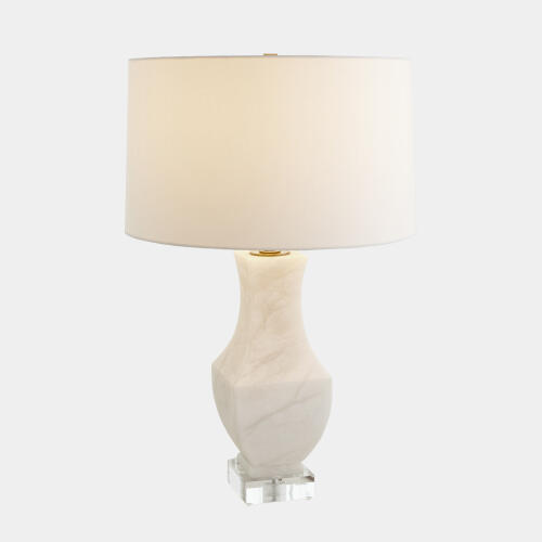 Aurelius Square Table Lamp-Alabaster