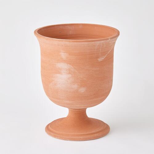 Villa Chalice Vase-Terracotta