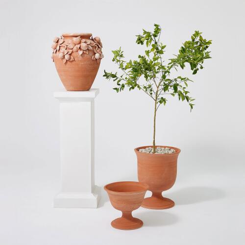 Villa Limone Urn-Terracotta-Sm