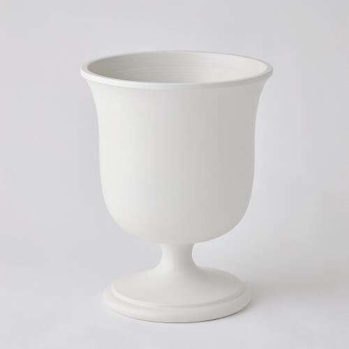 Villa Chalice Vase-Matte White-Lg