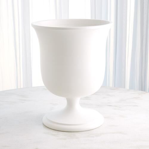 Villa Chalice Vase-Matte White