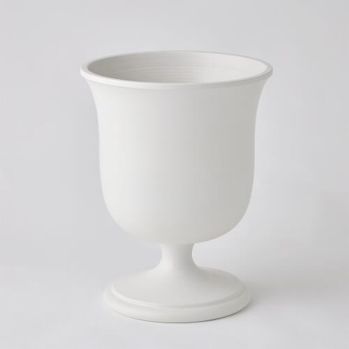 Villa Chalice Vase-Matte White