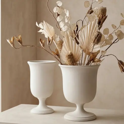 Villa Chalice Vase-Matte White-Sm