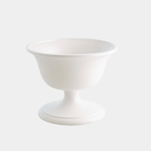 Villa Chalice Compote-Matte White-Lg