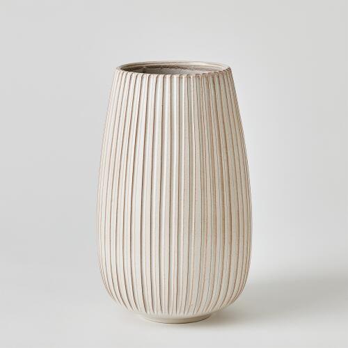 Vertical Ribbed Vase