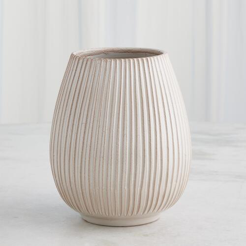 Vertical Ribbed Vase