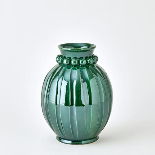 Pearl Vase-Emerald