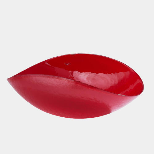 Jessica Folded Bowl-Deep Red