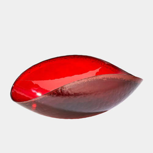 Jessica Folded Bowl-Deep Red