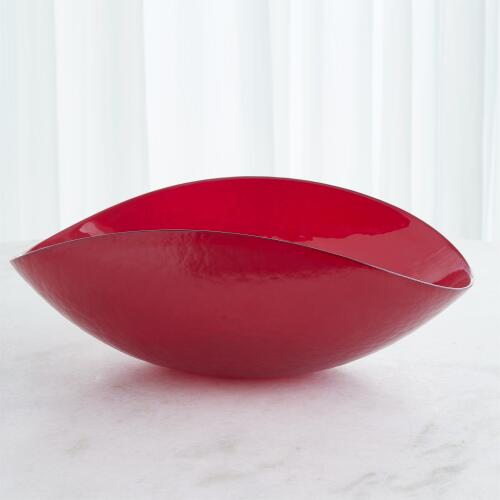 Folded Bowl-Deep Red