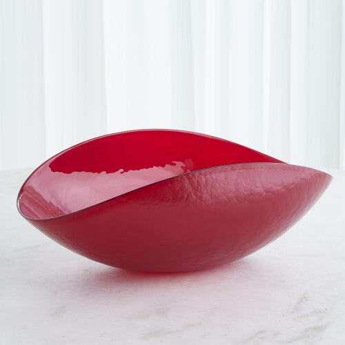 Folded Bowl-Deep Red