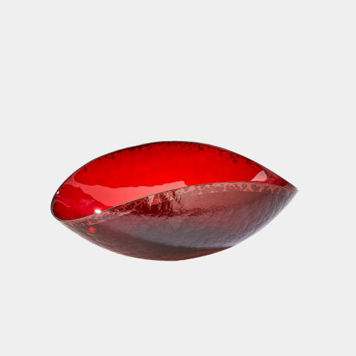 Jessica Folded Bowl-Deep Red